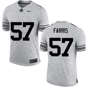 Men's Ohio State Buckeyes #57 Chase Farris Gray Nike NCAA College Football Jersey March NBK2744PS